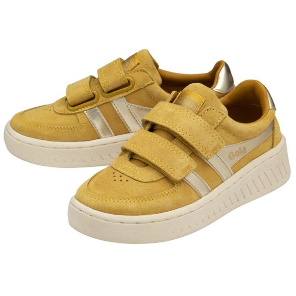 Girls Gold Gola Shoes - Picture 1 of 10